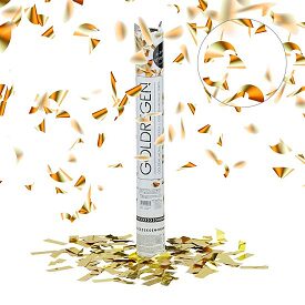 Gold confetti popper
